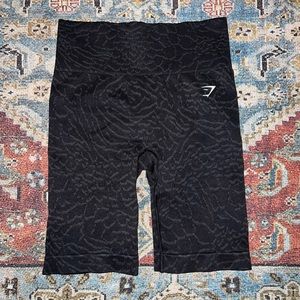 Gymshark Adapt Animal Seamless Shorts-Size Small-Black